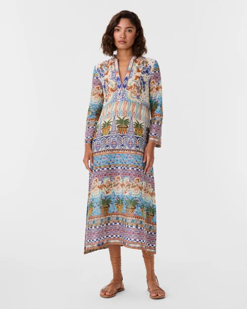 Giada Caftan in Chimera Print